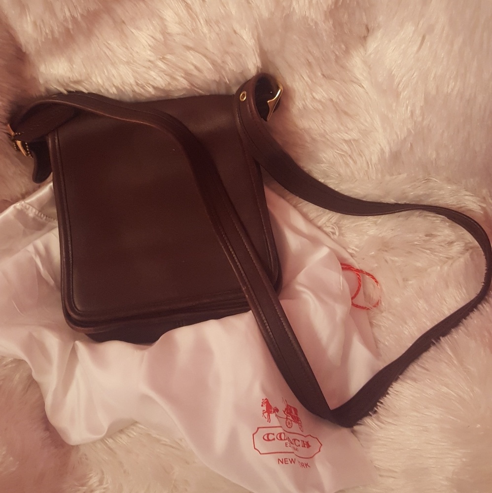 Coach chocolate brown purse